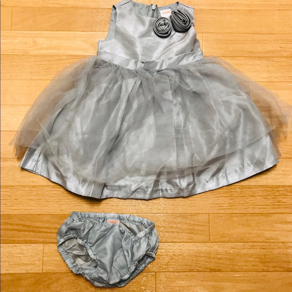 Gymboree Baby Silver Dress 6-12 months